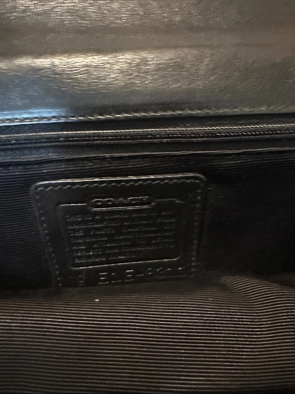 Classic Black Leather Clutch Bag